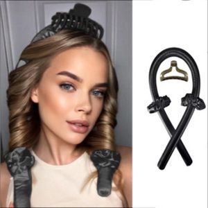 Heatless Curling Rod Headband No Heat Curls Ribbon Hair Rollers Curlers